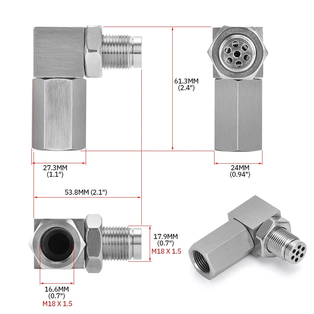 Mini Catalizador Catalytic Converters Universal (90 Degree) - Mini Catalizador