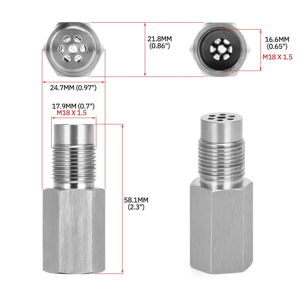 Mini Catalizador Catalytic Converters Universal (Straight) - Mini Catalizador