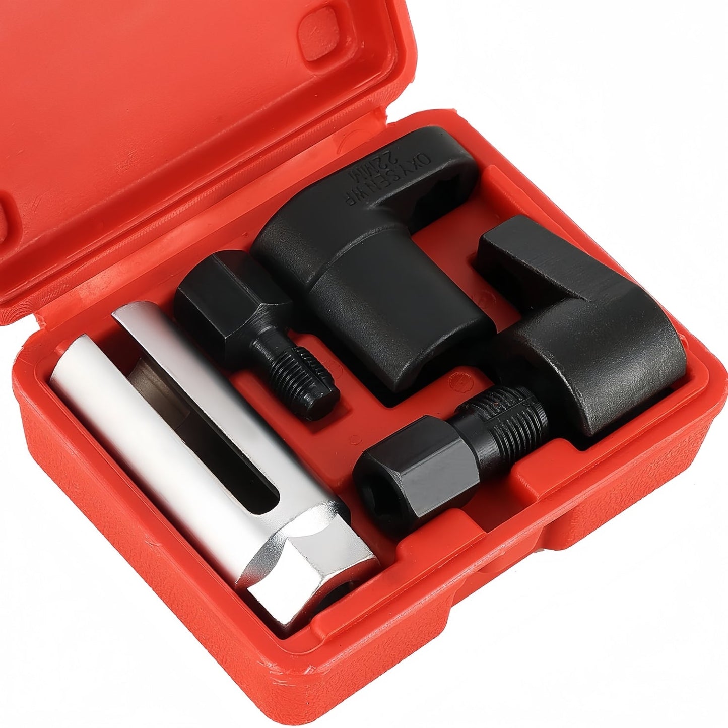 O2 Sensor Socket Set - 3/8" & 1/2" Drive, 7/8" & 22mm O2 Sensor Wrenches & Thread Chasers - Mini Catalizador®